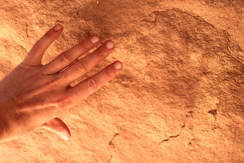Handprint, with my hand 