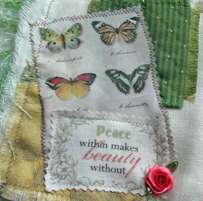 Handmade Fabric Birthday Book Page 9