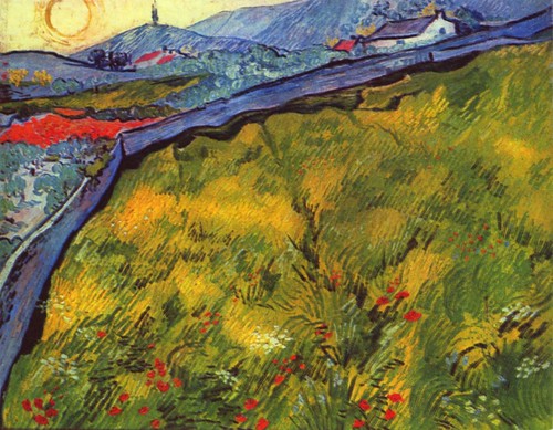 Van_Gogh-wheat_field_sunrise-1890