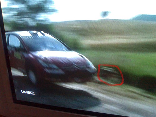 Look this freeze photo from WRCTV Here I am in the red circle 