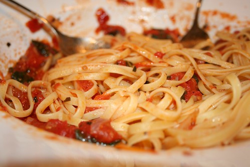 Pasta with Improvised Sauce