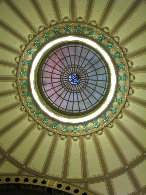 The Dome ceiling inside the Chattanooga Choo Choo