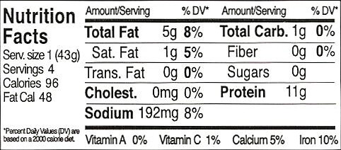 Original Tofu Cutlets Nutrition Facts