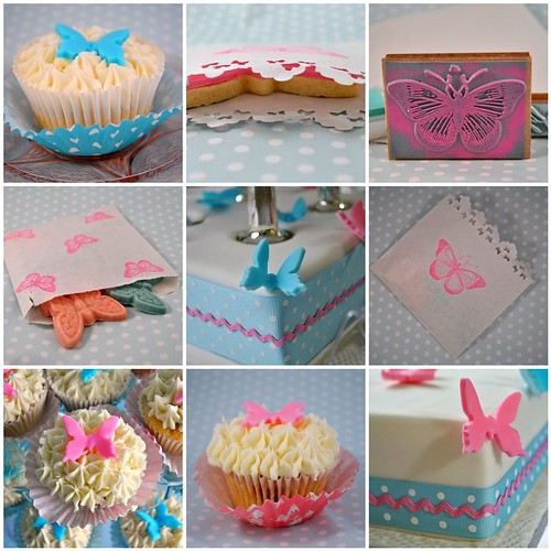  in pink and turquoise with which to decorate the Christening cake