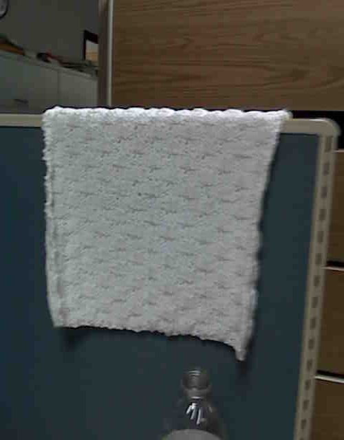 Basketweave towel