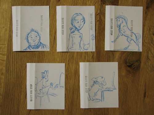 Sydney Padua's hand-drawn inlay cards