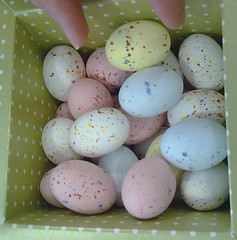 Easter Chocolate Eggs - finger