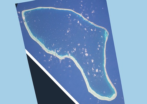 Marutea Atoll Nord FP - ISS006E37438 Modified Image (1-150,000)