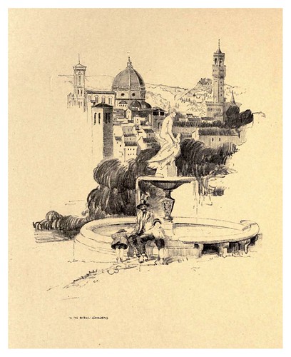 005- En los jardines Boboli-Florence  a sketch book (1914)- Richards Fred