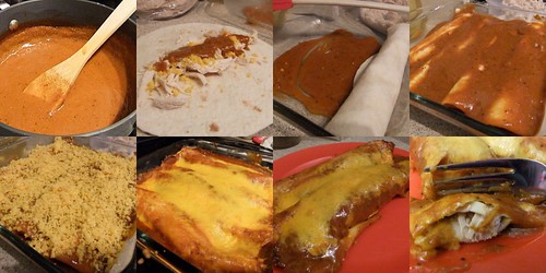 Enchiladas collage