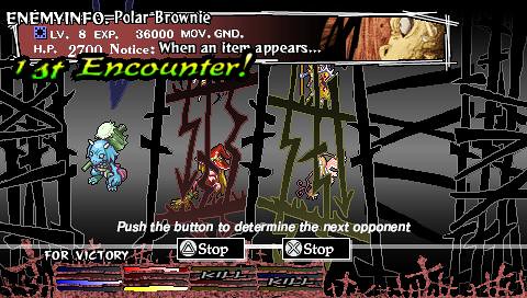 Knights in the Nightmare PSP: monster slot machine