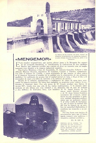 Publicidad de la central en la revista Blanco y Negro del año 1933