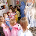 Cinderella teaches the children a princess pose!