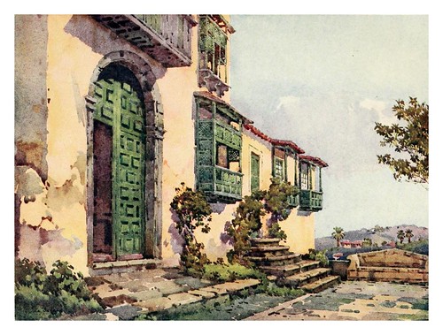 032-Convento de San Agustin en Icod de los Vinos-The Canary Islands (1911) -Ella Du Cane-Tenerife