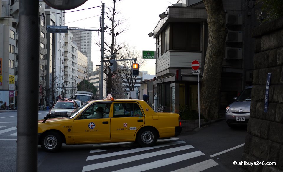 A policebox (koban) tucked into the corner of the street. It has quite a bit of charm about it.