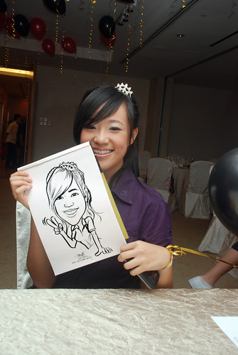 caricature live sketching for birthday party 220110 - 6