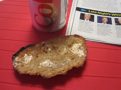 Toast and Diet Coke
