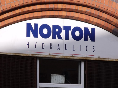 Former Ash and Lacy works, Meriden Street, Digbeth - Norton Hydraulics sign by ell brown