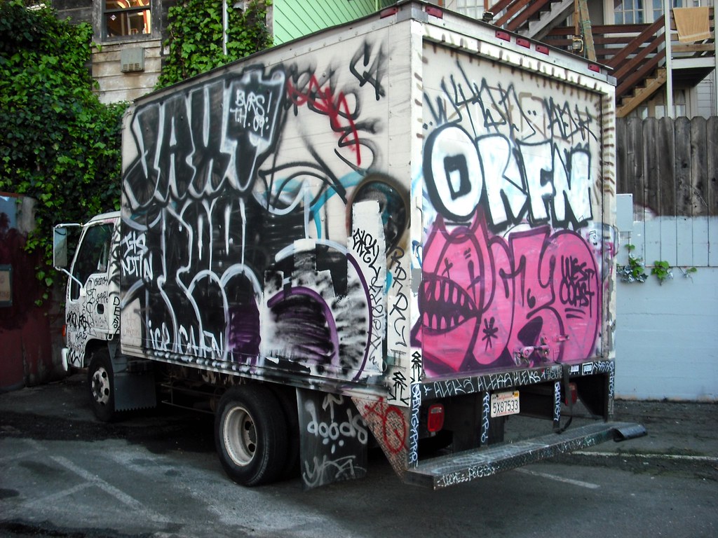Truck Graffiti San Francisco CA. 