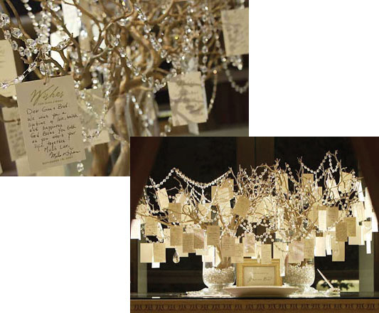 Add real sparkle to your wedding day with a stunning wishing tree