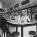 Customers seated at an unidentified ice cream and soda fountain, Seattle