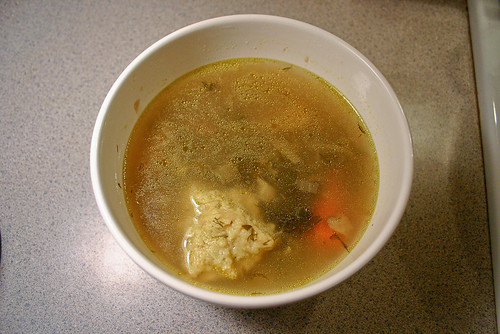 un-chicken matzah ball soup