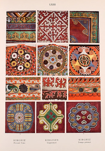 018-Kirguizistán Asia Central principios siglo XX-Ornament two thousand decorative motifs…1924-Helmuth Theodor Bossert
