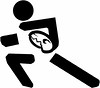 Jugger-Logoentwurf Läufer