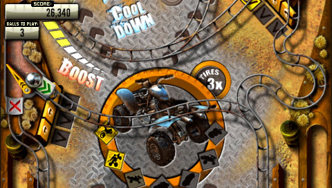 Pinball Heroes Bundle 2 for PSP: Motorstorm table