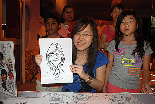 caricature live sketching for LG Infinia Roadshow - day 2 -13