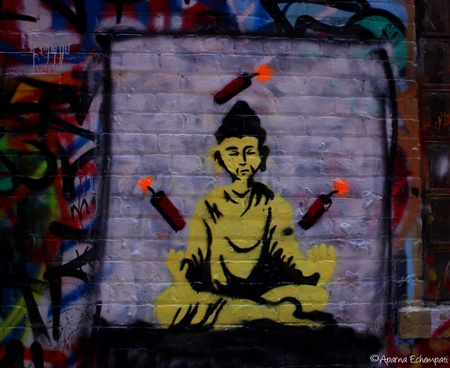 Buddha juggling dynamite ....??