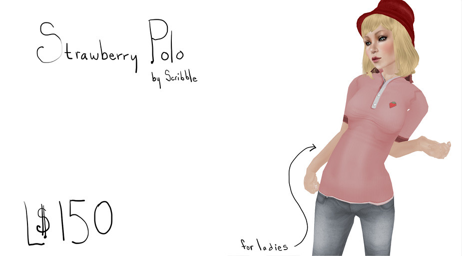 Strawberry Polo for girls