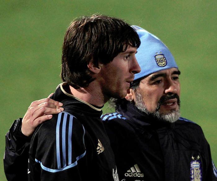 Diego Maradona Lionel Messi Mundial