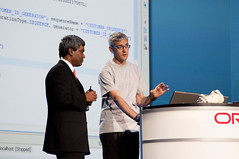Mike Lehmann and Thomas Kurian, JavaOne Keynote, JavaOne + Develop 2010, Moscone North