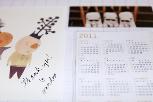 Calendar and Greetings by Sandra Juto