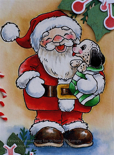 Santa and pup close