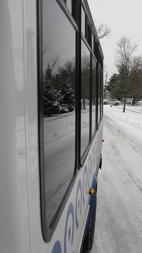 Winter refections. Park Ridge Illinois. December 2009.