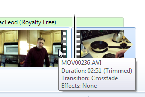 Split video clip in Windows Live Moviemaker