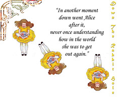 alice-down-the-rabbit-hole-with-frame-and-words