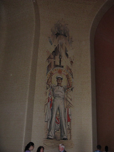 The Navy mosaic in the memorial