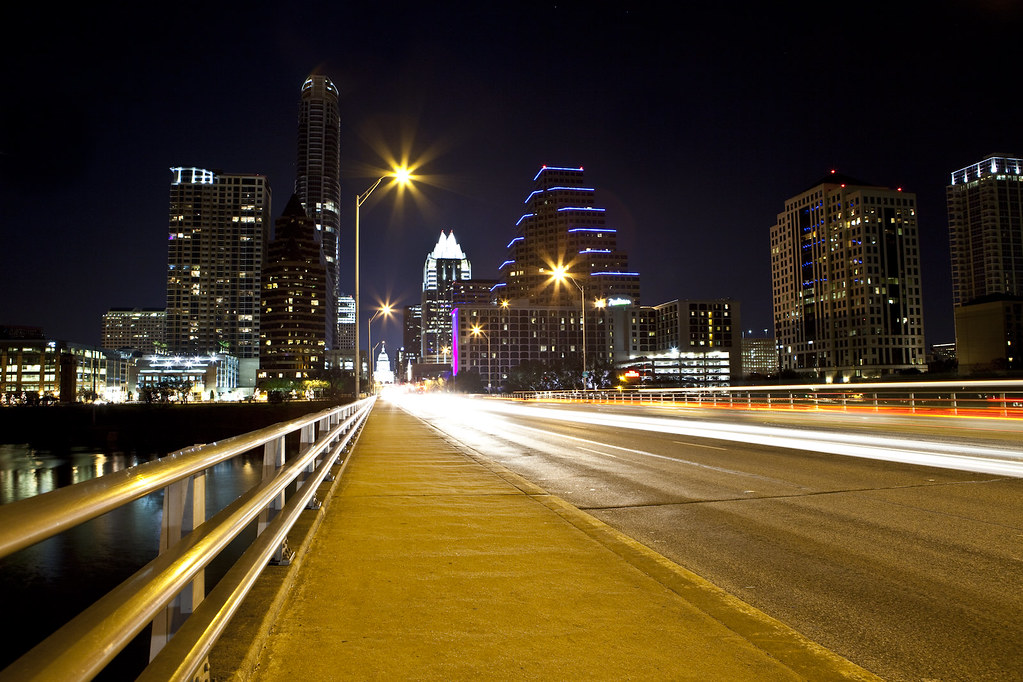 Congress Bridge Skyline: Austin TX
