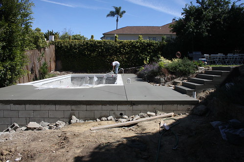 Pool after concrete