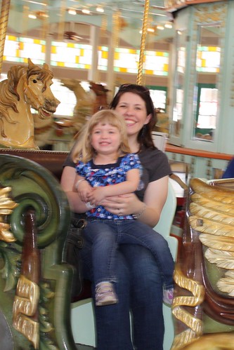 Catie & me on the carousel