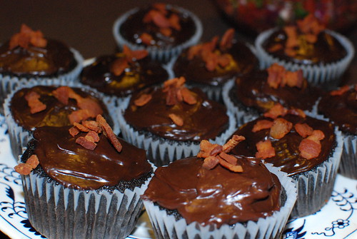 chocolate bacon cupcakes