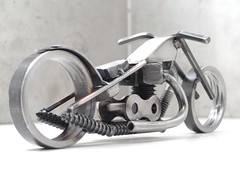 Bike 135 scrap metal art sculpture