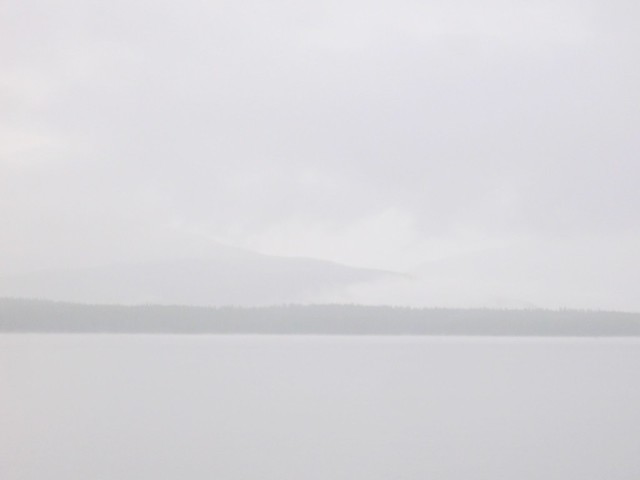 Morning Fog On Turquoise Lake