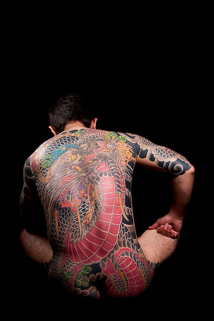 Horitoyo - Rising Dragon. One of the works of traditional tattoo artist 