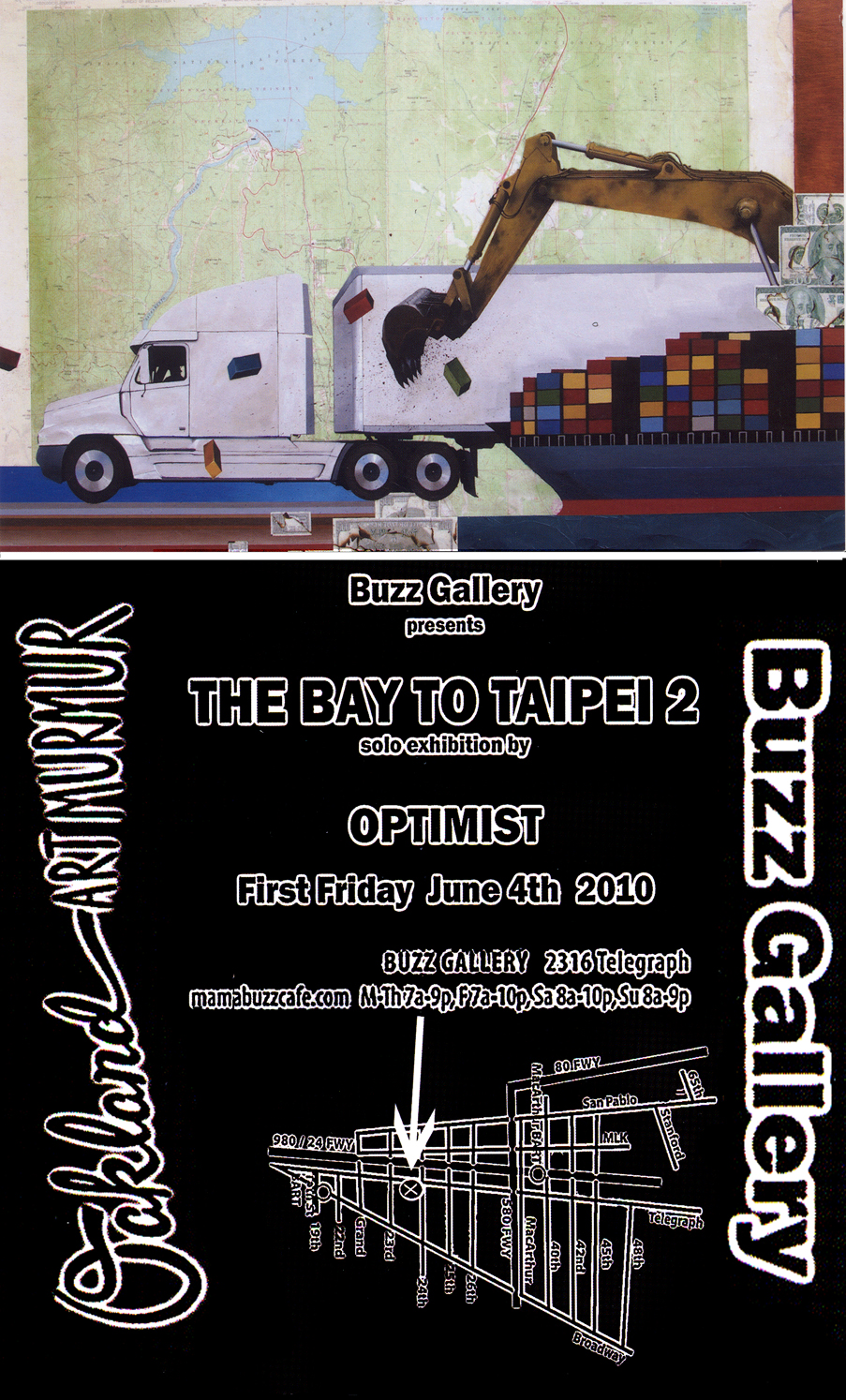OPTIMIST, TIM ,DE, POP, Graffiti, Art Show, Oakland, Mama Buzz