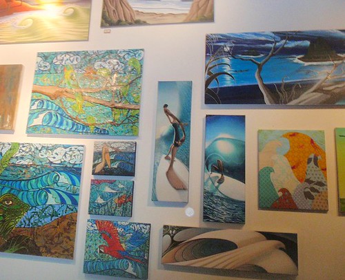 Some of my Art prints amongst some of the other awesome art at the exhibit