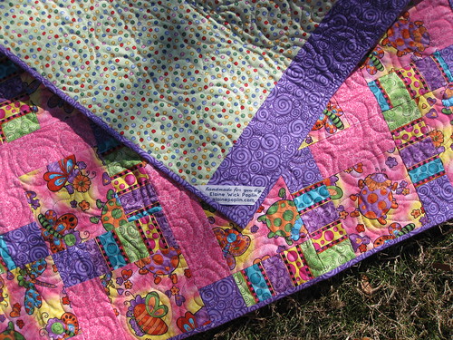Baby Quilt for Katherine, back